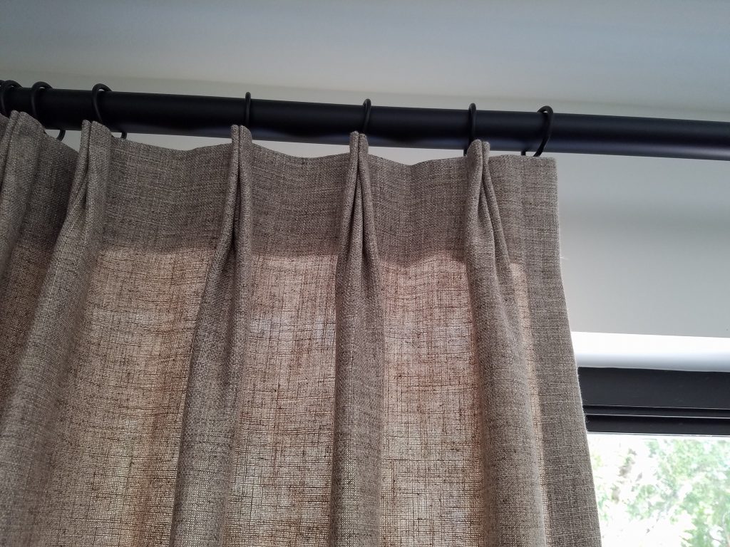 Linen Curtains Sewn with a Top Pinch Pleat | Custom Curtains & Draperies | Fort Pierce & Port St. Lucie