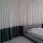 Two-tone Banded Linen Curtains | Brown Design | Port St. Lucie & Fort Pierce, FL
